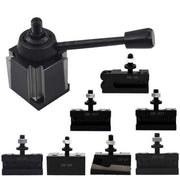 DURAFORCE 8pcs AXA 250-111 Wedge ToolPost Set Fit For Lathe 6-12" Plus 2 Extra Tool Holder