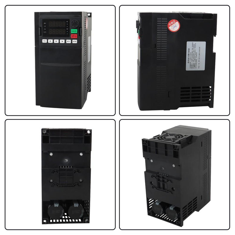 DURAFORCE 7.5KW 10HP Variable Frequency Drive Inverter CNC VFD VSD 220V 1 To 3 Phase