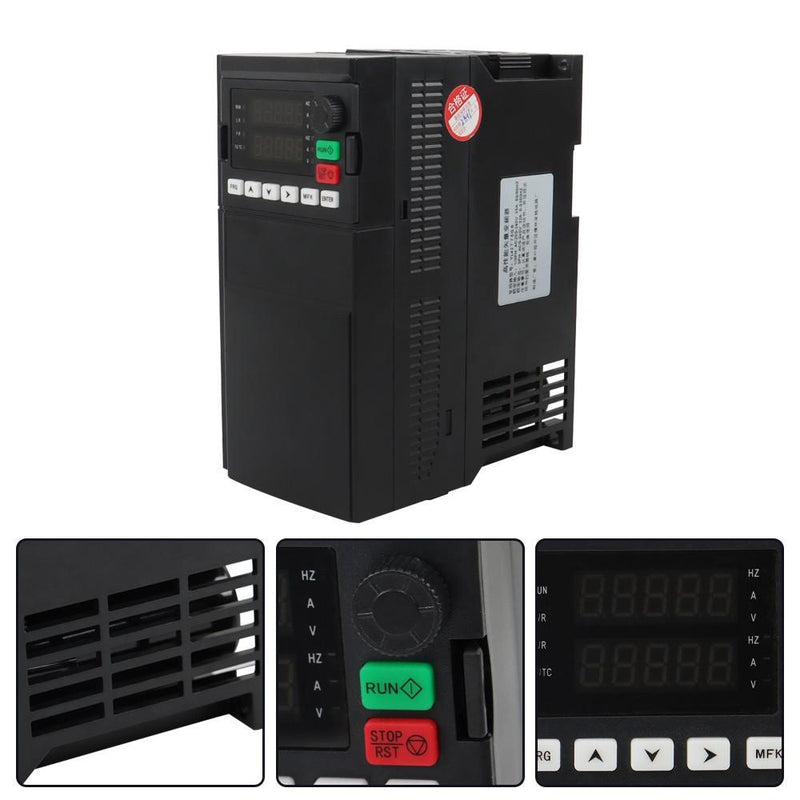 DURAFORCE 7.5KW 10HP Variable Frequency Drive Inverter CNC VFD VSD 220V 1 To 3 Phase