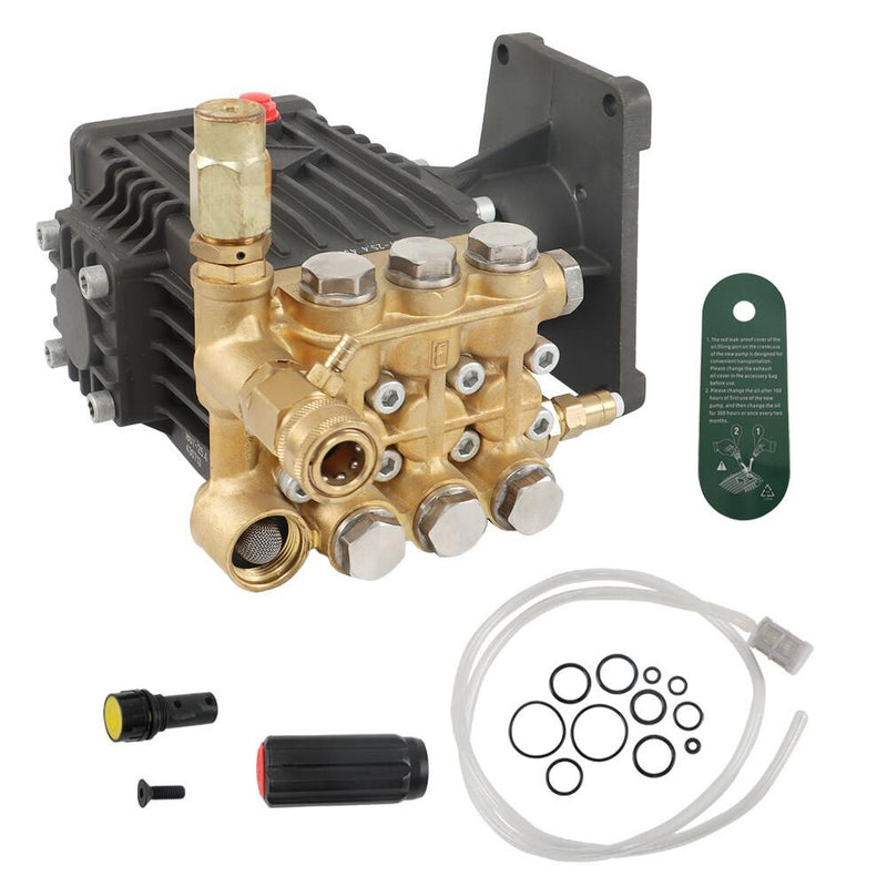 DURAFORCE Pressure Washer Pump Power 4 GPM Washer Pump 1" Shaft Horizontal 4400 psi