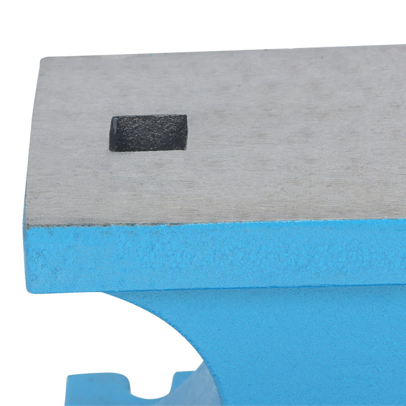DURAFORCE Industrial 99LB Cast-Iron Anvil 45KG Hardened Surface Long Curved Horn Design