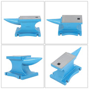 DURAFORCE Industrial 99LB Cast-Iron Anvil 45KG Hardened Surface Long Curved Horn Design