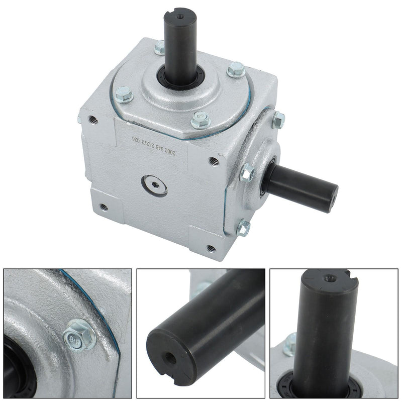 DURAFORCE Right Angle Bevel Gearbox 19455-SR-KW-KW-GR for Heavy-Duty Machinery 40 HP