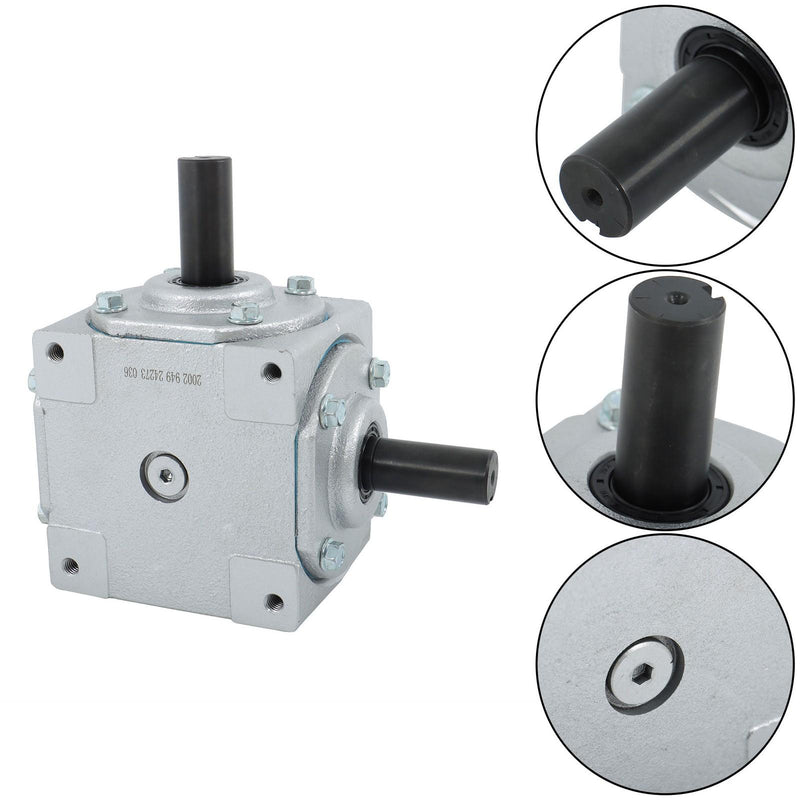 DURAFORCE Right Angle Bevel Gearbox 19455-SR-KW-KW-GR for Heavy-Duty Machinery 40 HP