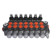 DURAFORCE 7 Spool Hydraulic Monoblock Double Acting Control Valve11 GPM, SAE Ports New