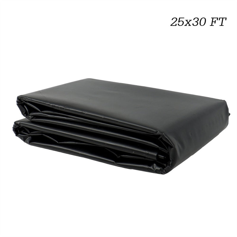 DURAFORCE 25 FT x 30 FT HDPE Pond Liners 20 Mil UV Resistant Preformed Pond Easy Cutting