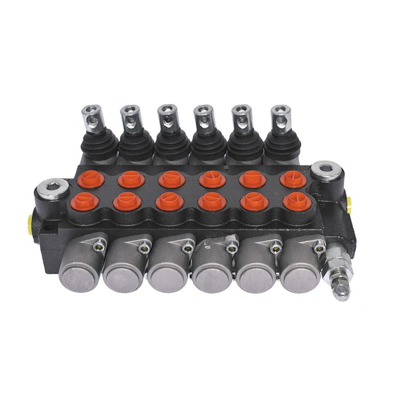 DURAFORCE 3600 PSI Hydraulic Control Valve Double Acting 6 Spool 13 GPM SAE Ports New
