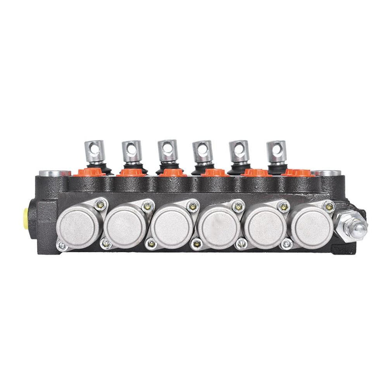 DURAFORCE 3600 PSI Hydraulic Control Valve Double Acting 6 Spool 13 GPM SAE Ports New