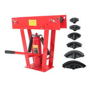 DURAFORCE 12T Pipe Bender Manual Hydraulic Piping Bending Exhaust Tube W/ 6 Dies (1/2"-2")