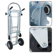 DURAFORCE Folding Dolly Cart 1000lbs Capacity Aluminum Hand Truck Folding Trolley 3-In-1