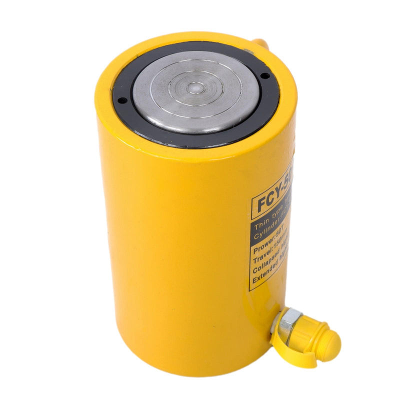 DURAFORCE 50 Ton 6 Inch 150 mm Stroke Single Acting Solid Hydraulic Ram Cylinder Jack