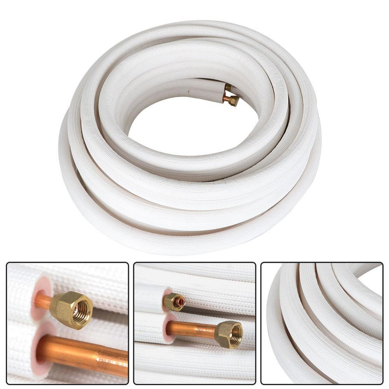 DURAFORCE 50 Feet 1/4 In - 1/2 In Dia. Rubber Air Conditioning Cooling Connection Pipe