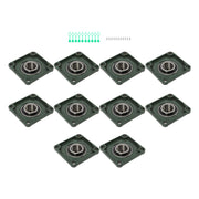 DURAFORCE UCF201-8 Pillow Block Bearing 1/2" Bore Self-Aligning 4-Bolt Solid Base 10 Pcs