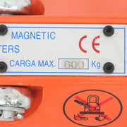 DURAFORCE Magnetic Crane Permanent Magnetic Lifter 600Kg/1320Lbs Lifting Magnet Neodymium