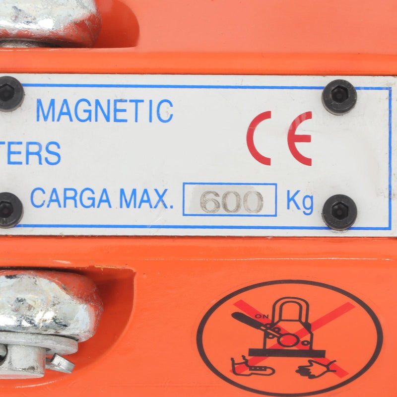 DURAFORCE Magnetic Crane Permanent Magnetic Lifter 600Kg/1320Lbs Lifting Magnet Neodymium