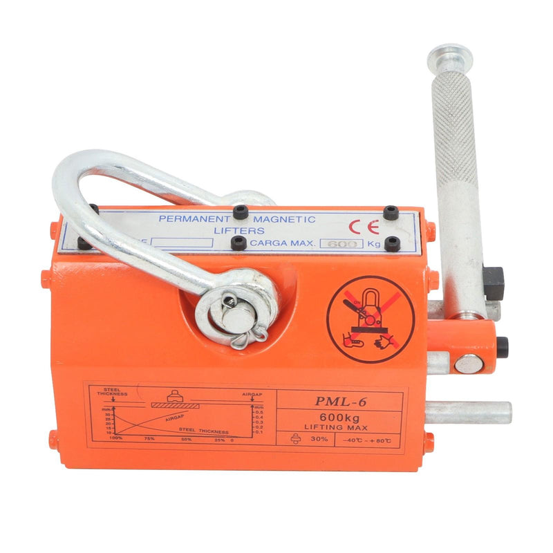 DURAFORCE Magnetic Crane Permanent Magnetic Lifter 600Kg/1320Lbs Lifting Magnet Neodymium