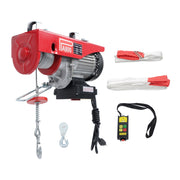 DURAFORCE 1350W 110V Wireless Remote Control Crane Winch 328ft/100m Electric Hoist 1760lbs