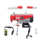 DURAFORCE 1350W 110V Wireless Remote Control Crane Winch 328ft/100m Electric Hoist 1760lbs