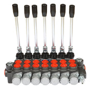 DURAFORCE 7 Spool 13GPM Hydraulic Directional Control Valve 3600PSI + Conversion Plug
