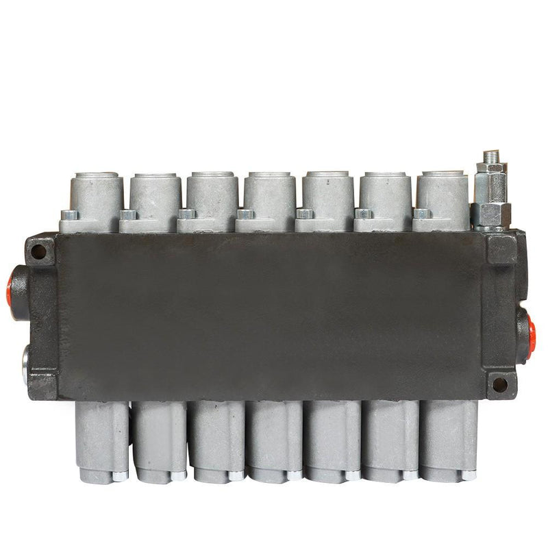 DURAFORCE 7 Spool 13GPM Hydraulic Directional Control Valve 3600PSI + Conversion Plug