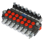 DURAFORCE 7 Spool 13GPM Hydraulic Directional Control Valve 3600PSI + Conversion Plug