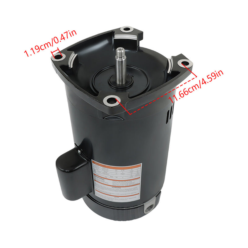 DURAFORCE Swimming Pool Pump Square Flange Pool Pump B2853V1 B2853 Pool Pump Motor 1HP
