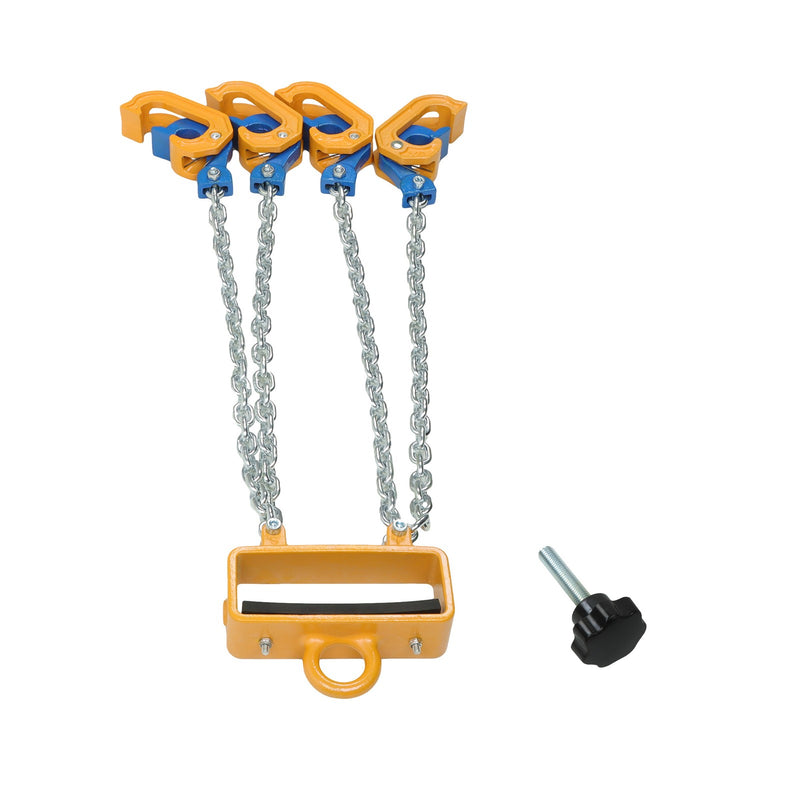 DURAFORCE 4400 LBS Chain Drum Lifter 4-Leg Lifting Chain Sling with Hooks for 55 Gallon