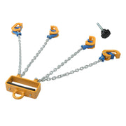 DURAFORCE 4400 LBS Chain Drum Lifter 4-Leg Lifting Chain Sling with Hooks for 55 Gallon
