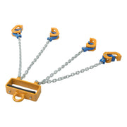 DURAFORCE 4400 LBS Chain Drum Lifter 4-Leg Lifting Chain Sling with Hooks for 55 Gallon