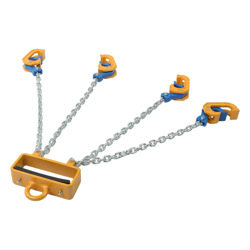 DURAFORCE 4400 LBS Chain Drum Lifter 4-Leg Lifting Chain Sling with Hooks for 55 Gallon