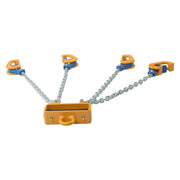 DURAFORCE 4400 LBS Chain Drum Lifter 4-Leg Lifting Chain Sling with Hooks for 55 Gallon
