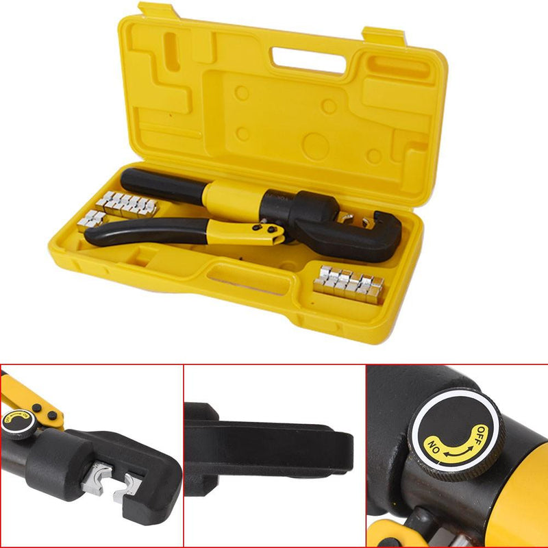 DURAFORCE 5 Pack 6 MT Hydraulic Crimrping Tool Wire Battery Cable Terminal Crimper