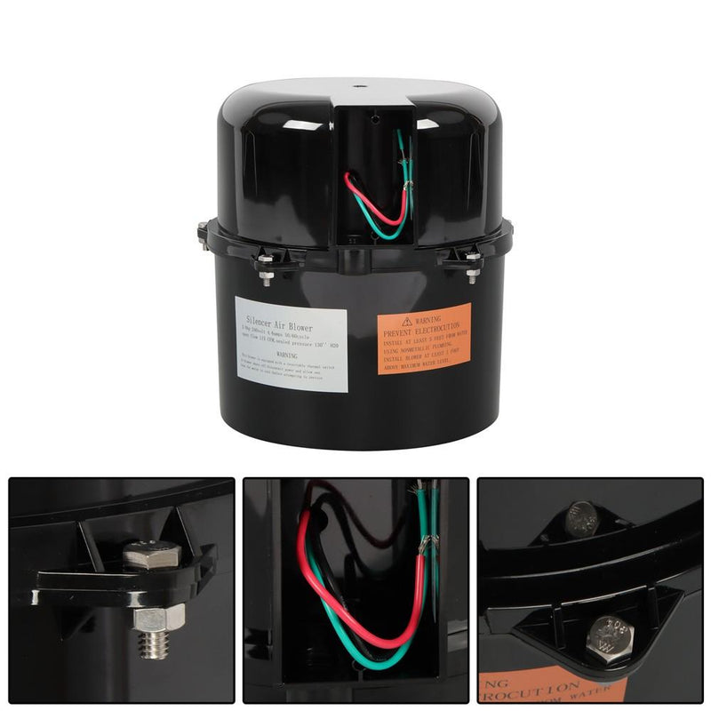 DURAFORCE Air Supply Silencer Pool Spa Hot Tub Blower 2HP 240V 6320241 For 2 Inch Plumbing