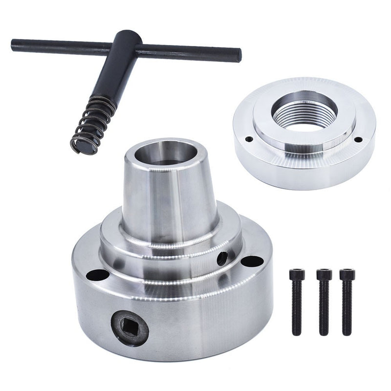 DURAFORCE NEW 5C Collet Lathe Chuck Closer W/ Semi-finished Adp.2-1/4" x 8 Thread Chuck