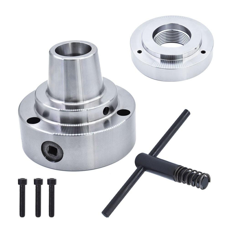 DURAFORCE NEW 5C Collet Lathe Chuck Closer W/ Semi-finished Adp.2-1/4" x 8 Thread Chuck