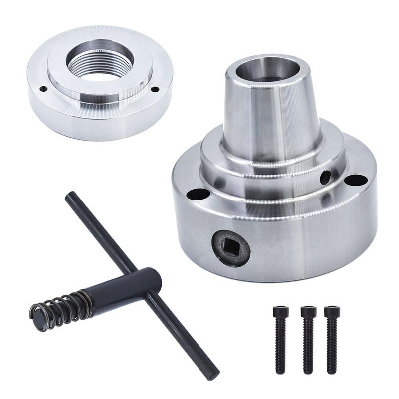 DURAFORCE NEW 5C Collet Lathe Chuck Closer W/ Semi-finished Adp.2-1/4" x 8 Thread Chuck