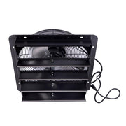 DURAFORCE 16 Inch Shutter Exhaust Fan W/ Speed Controller 2600 CFM High Speed Wall Mounted