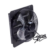 DURAFORCE 16 Inch Shutter Exhaust Fan W/ Speed Controller 2600 CFM High Speed Wall Mounted