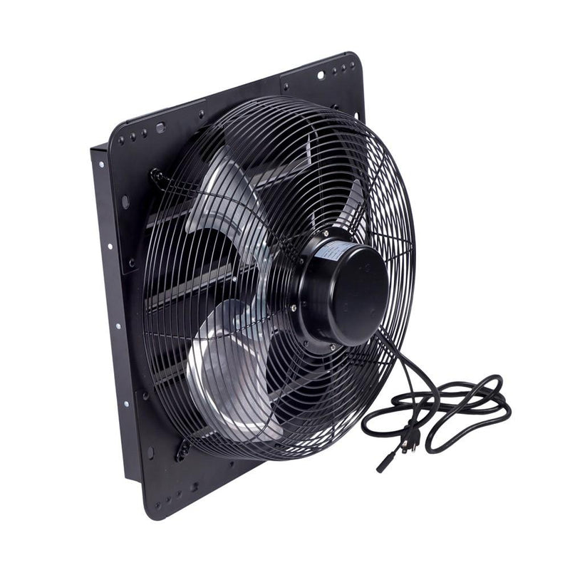 DURAFORCE 16 Inch Shutter Exhaust Fan W/ Speed Controller 2600 CFM High Speed Wall Mounted