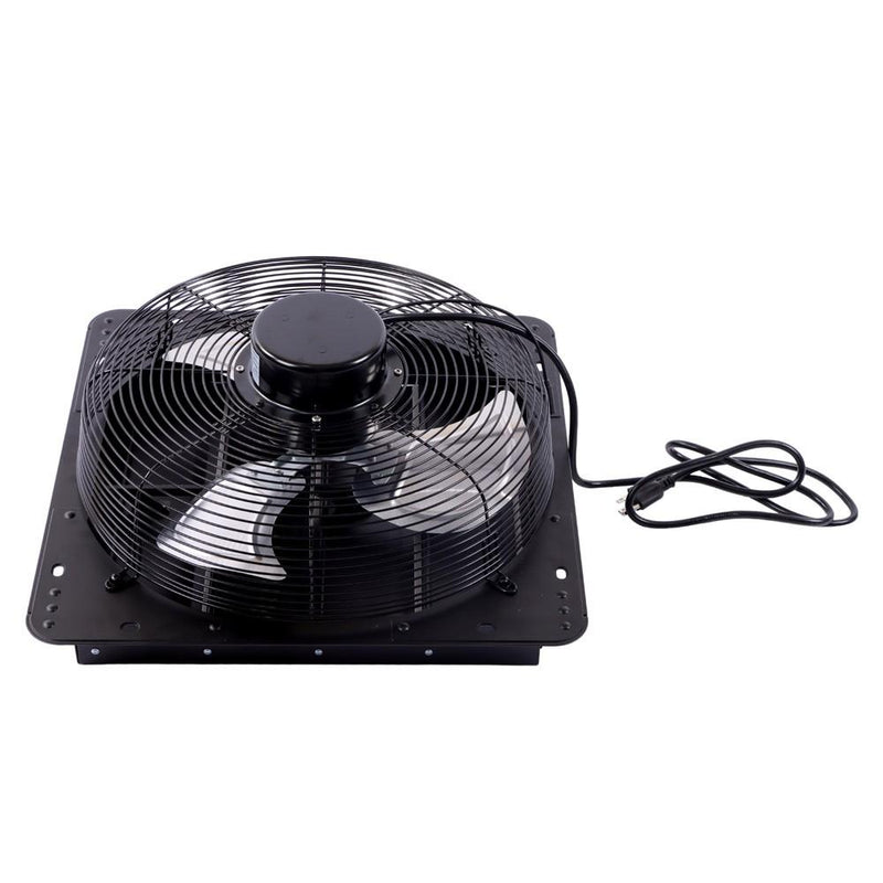 DURAFORCE 16 Inch Shutter Exhaust Fan W/ Speed Controller 2600 CFM High Speed Wall Mounted