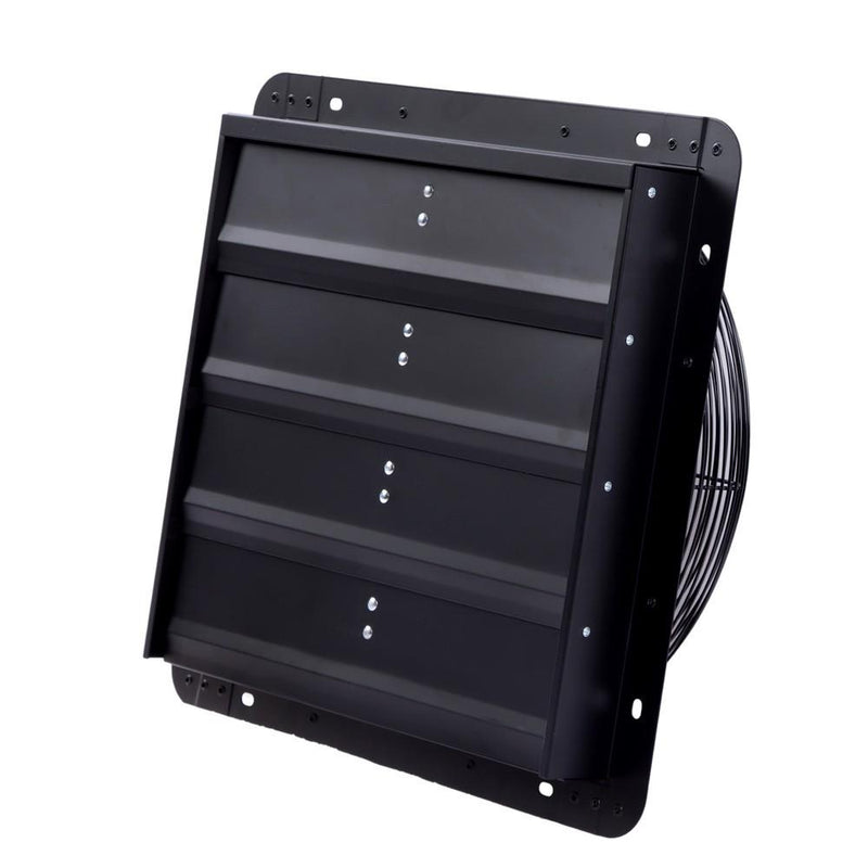 DURAFORCE 16 Inch Shutter Exhaust Fan W/ Speed Controller 2600 CFM High Speed Wall Mounted