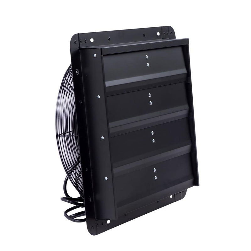 DURAFORCE 16 Inch Shutter Exhaust Fan W/ Speed Controller 2600 CFM High Speed Wall Mounted