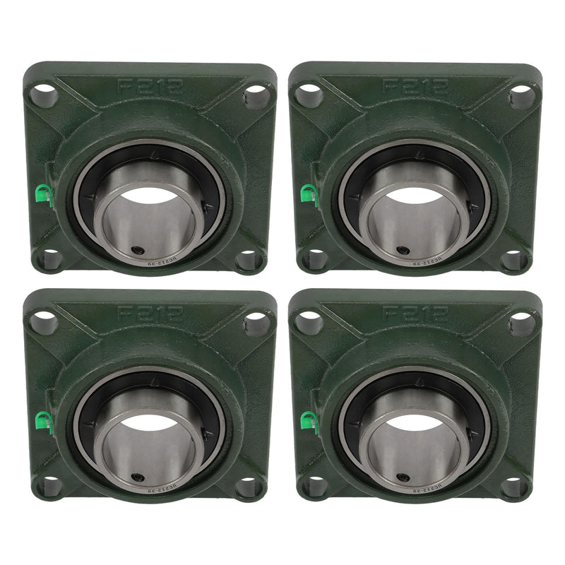 DURAFORCE UCF212-39 Pillow Block Bearing Self-Aligning 4-Bolt 2-7/16" Bore 4 Pcs