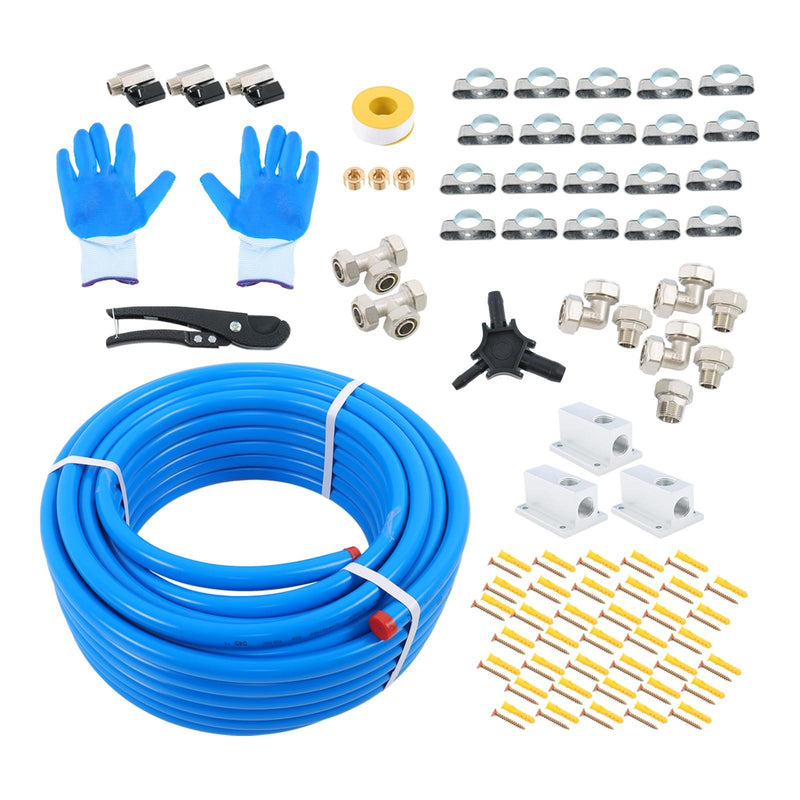 DURAFORCE Garage Air System 3/4"x100ft - Aluminum Piping, Leak-Proof, Easy Fit