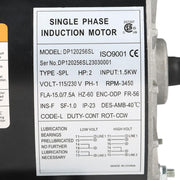 DURAFORCE 2HP SPL Compressor Duty Electric Motor 3450RPM 56 Frame 120/240V