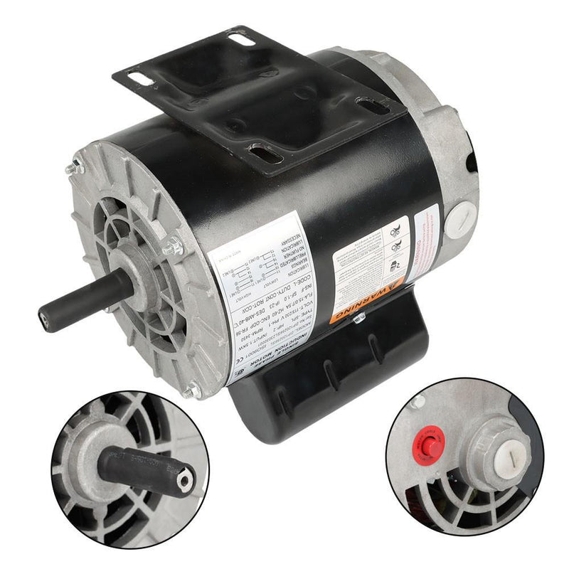 DURAFORCE 2HP SPL Compressor Duty Electric Motor 3450RPM 56 Frame 120/240V