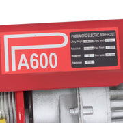 DURAFORCE 1320lbs Electric Hoist w/ Wireless & Wired Dual Control 40ft/20ft Lifting Height