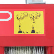 DURAFORCE 1320lbs Electric Hoist w/ Wireless & Wired Dual Control 40ft/20ft Lifting Height