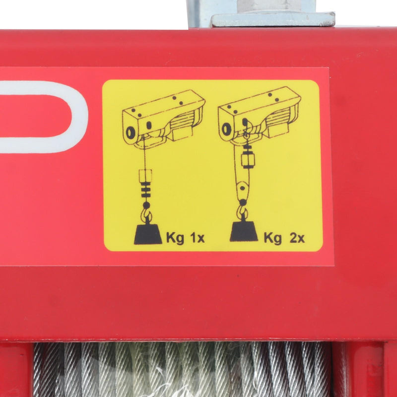 DURAFORCE 1320lbs Electric Hoist w/ Wireless & Wired Dual Control 40ft/20ft Lifting Height