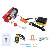 DURAFORCE 1320lbs Electric Hoist w/ Wireless & Wired Dual Control 40ft/20ft Lifting Height
